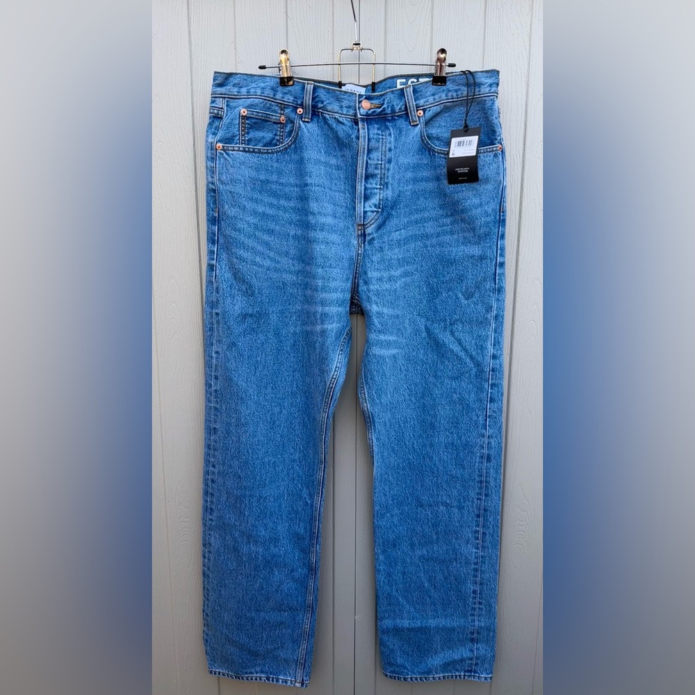 G.H. Bass Men’s Straight Leg Jeans Size 34x31 Sanford Cone Denim New with Tags